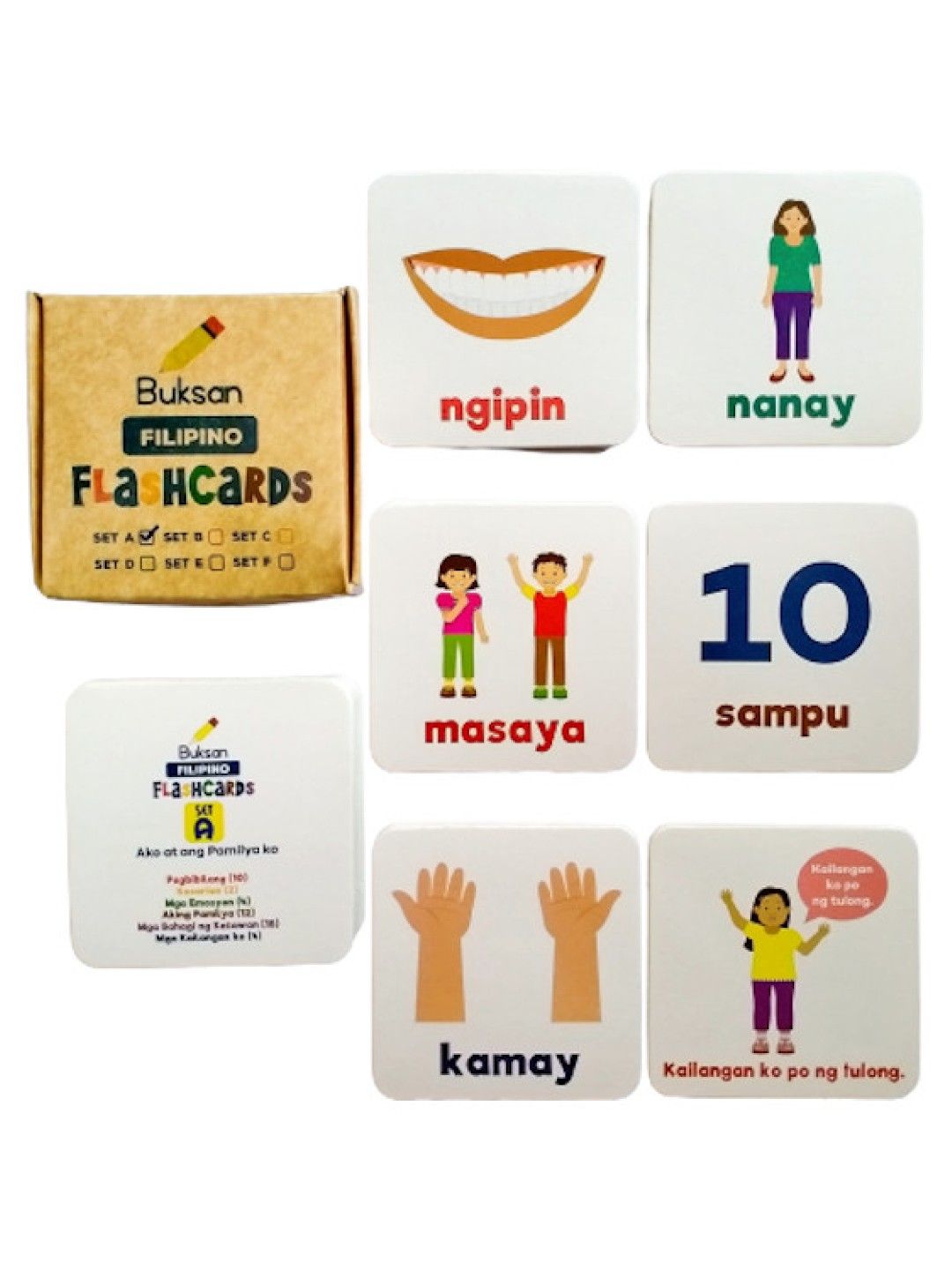 Buksan Filipino Flashcards | Set A - Ako At Ang Pamilya Ko (My Family ...